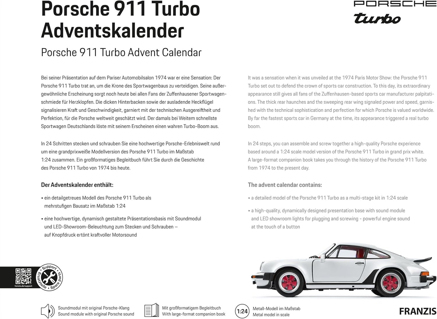 Porsche 911 Turbo Advent Calendar 1:24
