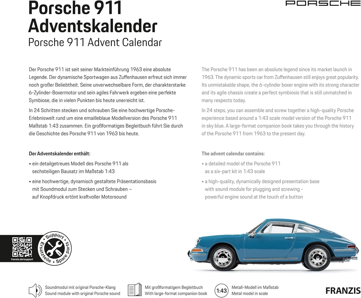 Porsche 911 Advent Calendar 1:43